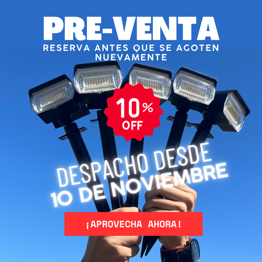 PREVENTA N°2: DESPACHO DESDE 10 DE NOVIEMBRE - 5 Faroles Solares Para Jardín + ENVÍO GRATIS