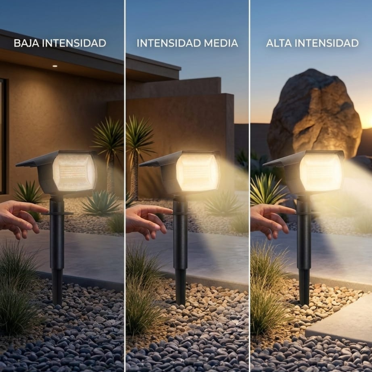 CYBER: PACK 5 Faroles Solares Luz Cálida Para Jardín + ENVÍO GRATIS